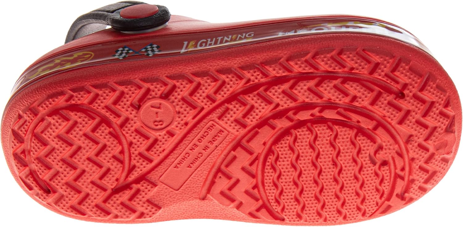 Boys Character Clog Sandals Spider-Man Cars Lightning McQueen Sonic The Hedgehog & Monster Jam Grave Digger Slip-On Slides Closed Toe Clogs with Backstrap Sizes: 5-10 Toddler 11-12 Little Kid - Image 5