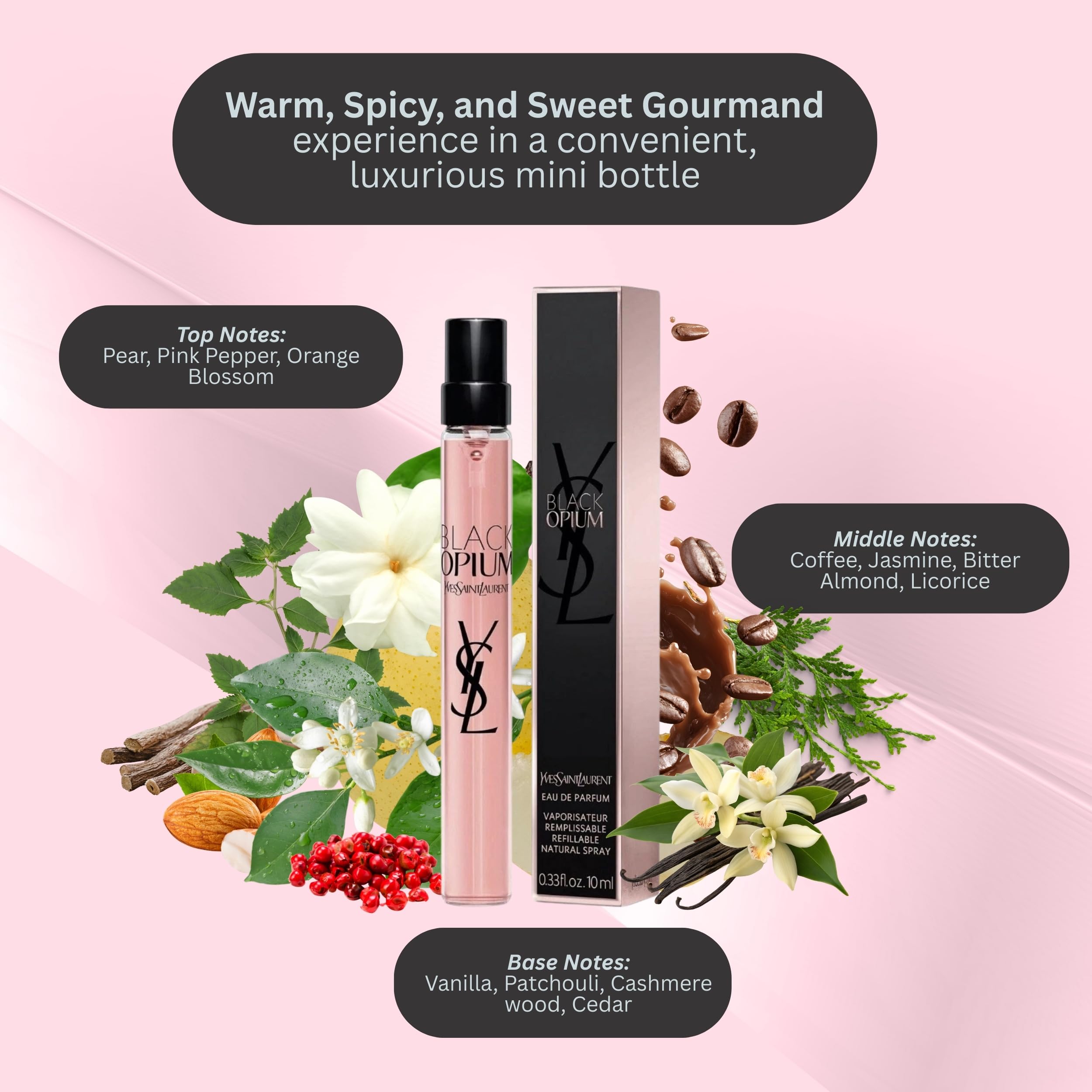 Amazon.com : Yves Saint Laurent Black Opium Eau De Parfum Spray