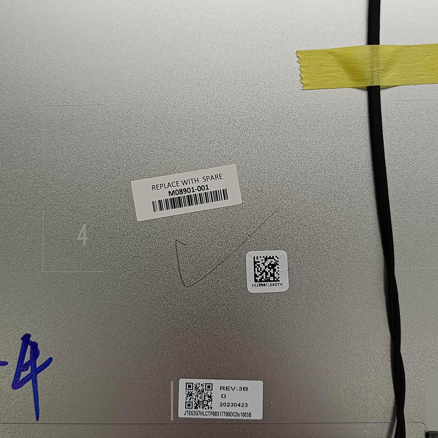 M08901-001 Replacement Laptop LCD Back Cover Top Case Rear Lid with Antenna for HP Pavilion 15-EH0113AU 15-EG0103TX Pavilion 15-EH1010NR 15-EG2053CL 15-EG0508TU 15-EH0115AU 15-EG2055CL Silver