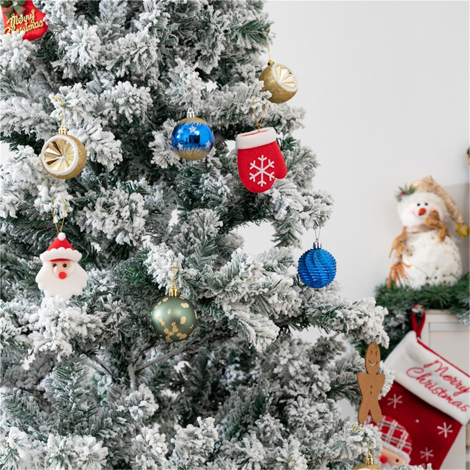 weihnachtsschmuck Weihnachtsschmuck-Set, bruchsicher, Weihnachtsbaumschmuck, Kugel, Großpackung, Elegante Hängeornamente for Weihnachtsbäume, Dekoration Set