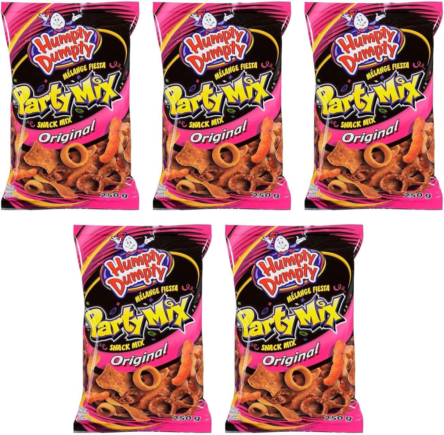 Old Dutch Humpty Dumpty Party Mix Original, 250g/8.8oz (Pack of 5) Shipped from Canada