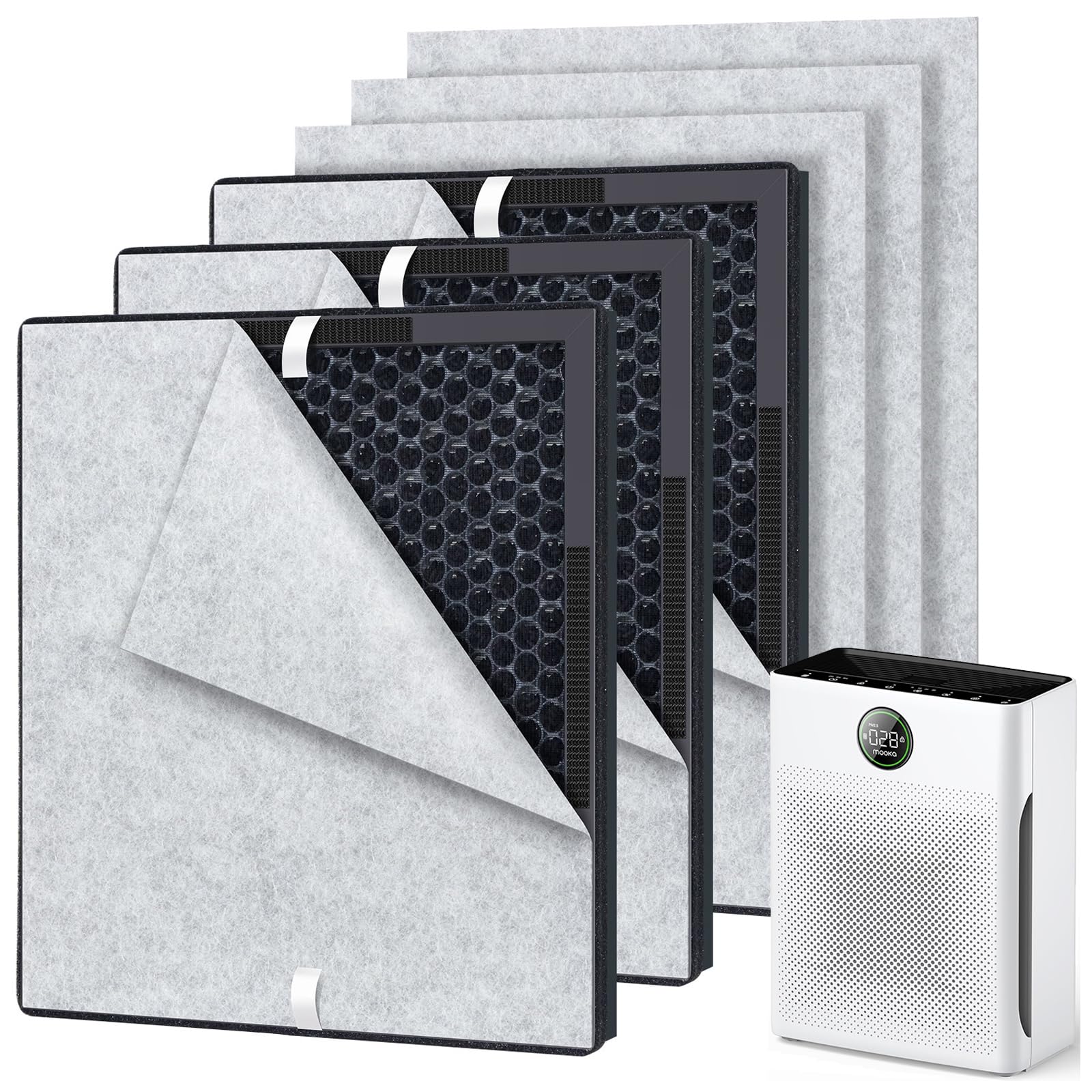 Photo 1 of XBGG 3 Pack PR1 Replacement Filter for PR1 Air Purifier, H13 True HEPA Filter for Home Large Room up to 2200sq.ft with 6 Pcs PR-1 Pre-Filter