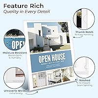 Vista 3 de Dunwell Clear Folders for Documents, Plastic 8.5x11 File Sleeves for Document Protection, Filing, Storage, Organization (36 Pack) Transparent