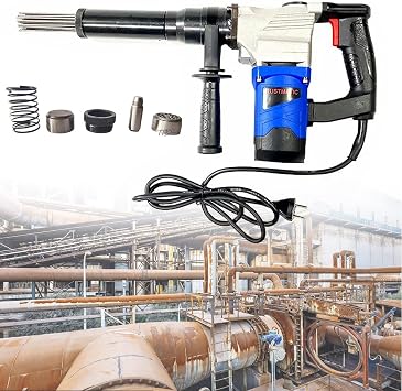 1100W Hand-Held Electric Needle Scaler, Descaling Gun Needle Type Rust Remover Derusting Gun Welding Slag Cleaner Machine