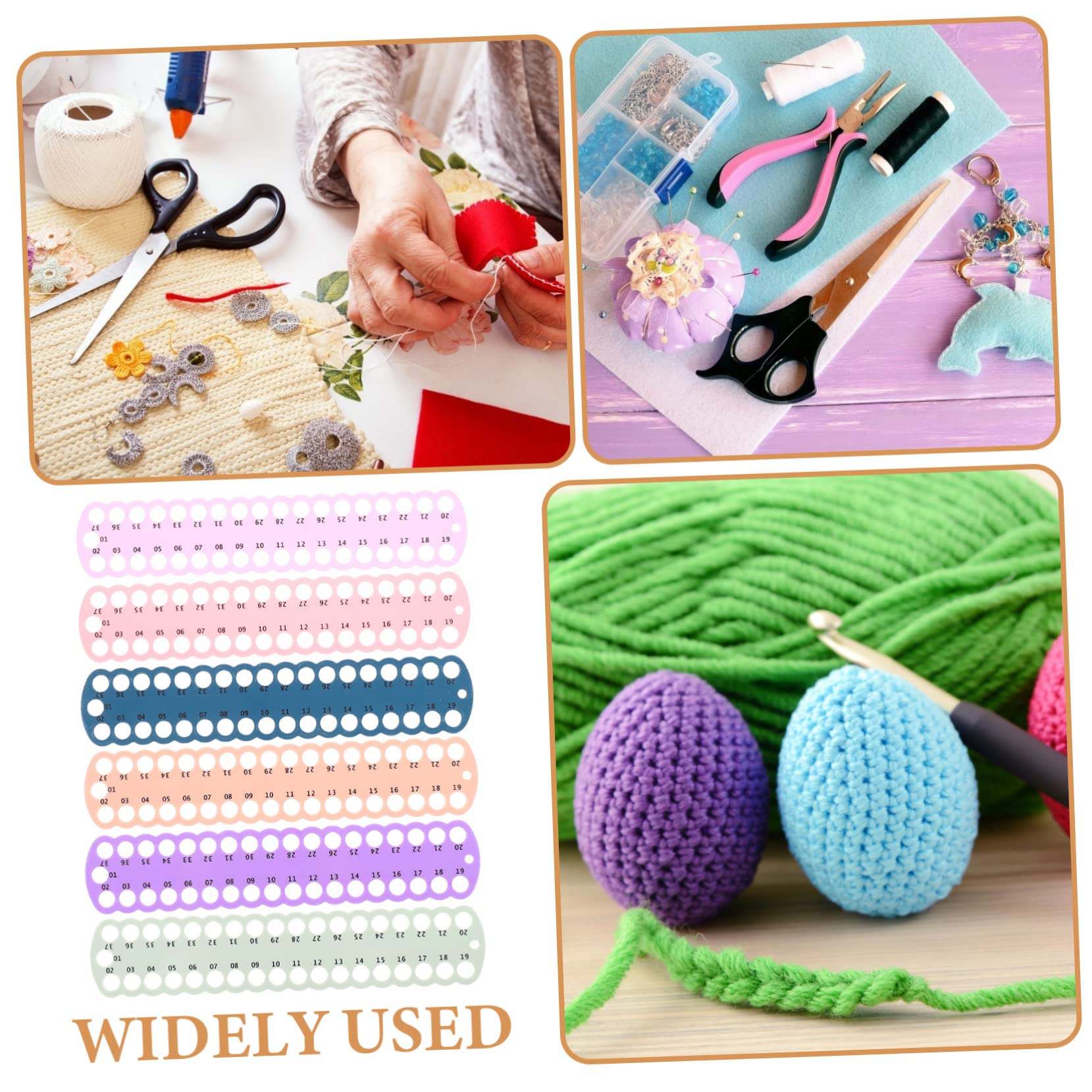 HAPINARY Household Embroidery Organizer 6pcs Reusable Thread Holders Plastic Floss Organizers Thread Saving Easy Organizati