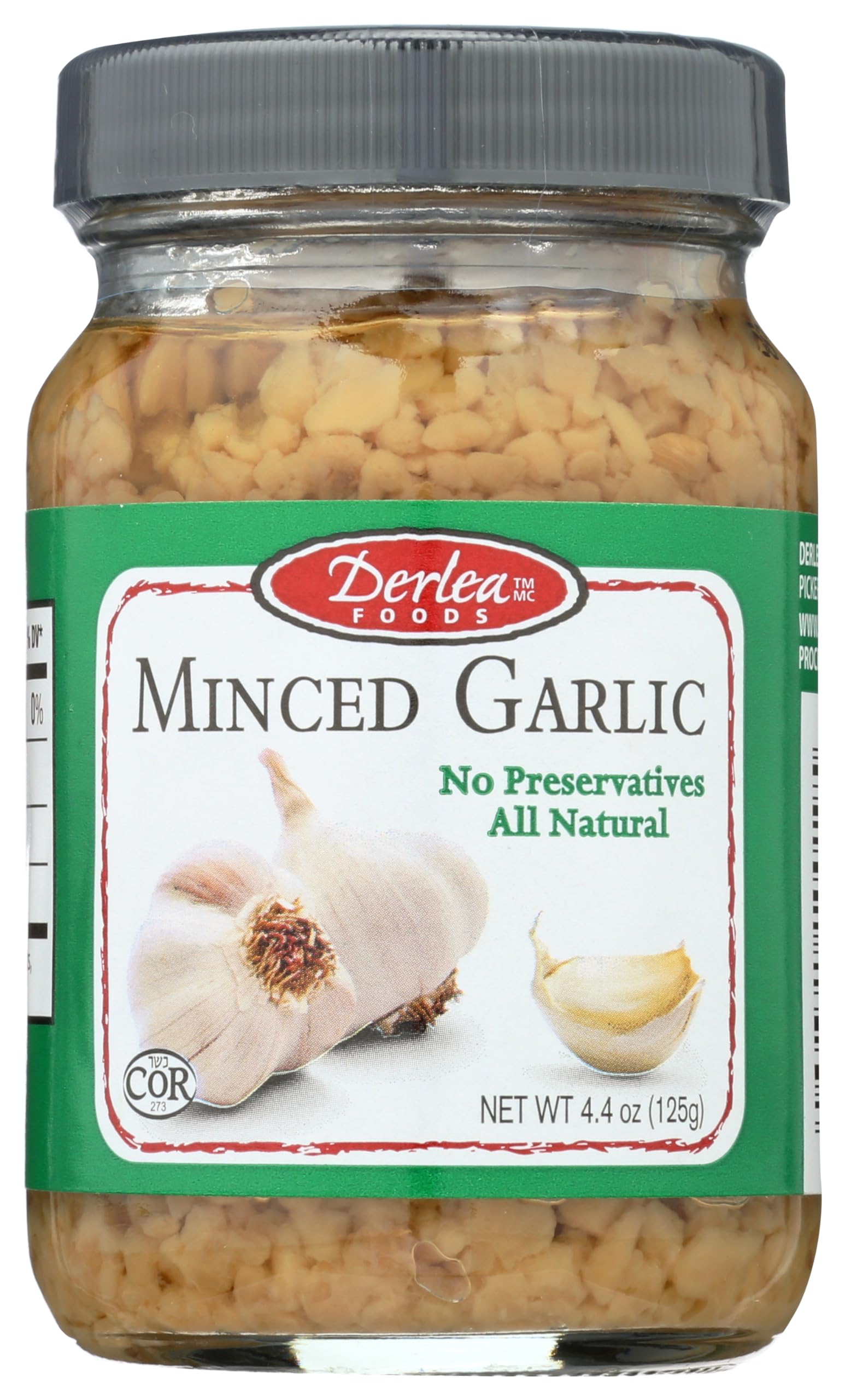 DERLEA Garlic Minced, 4.4 OZ