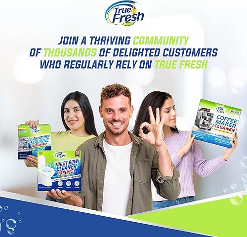 Miniatura 7 de Tabletas limpiadoras de inodoro True Fresh 26 unidades Desodorante y seguro para fosas sépticas Limpieza profunda, eliminador de olores, removedor