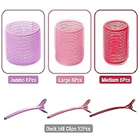 Vista 3 de Rodillos para cabello largo de Bmeliora. Morado