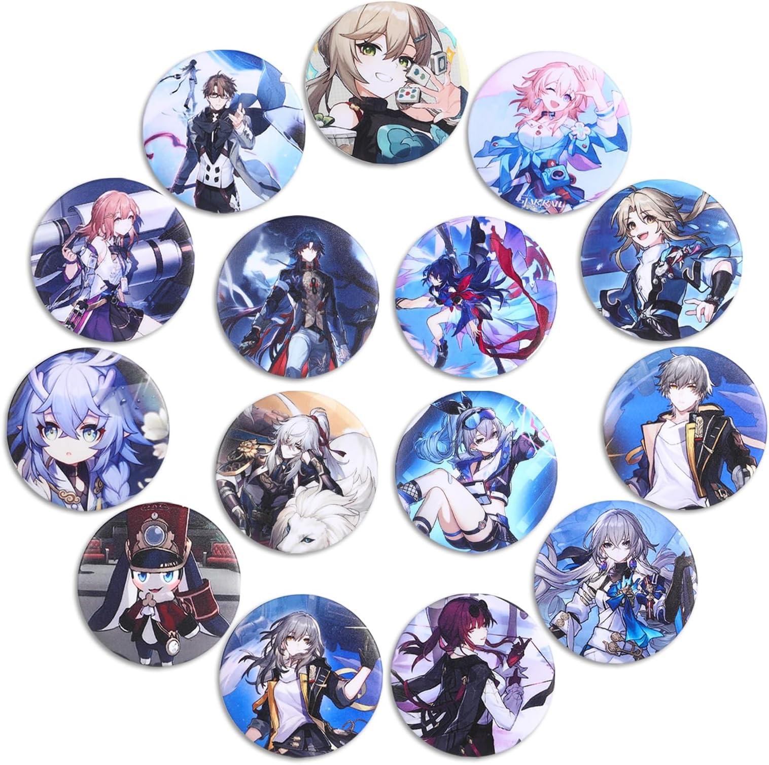 TaiCy Honkai Star Rail Badges,44mm Game Pins Badges,for Clothing,Backpack,Collection Gift for Game Fans