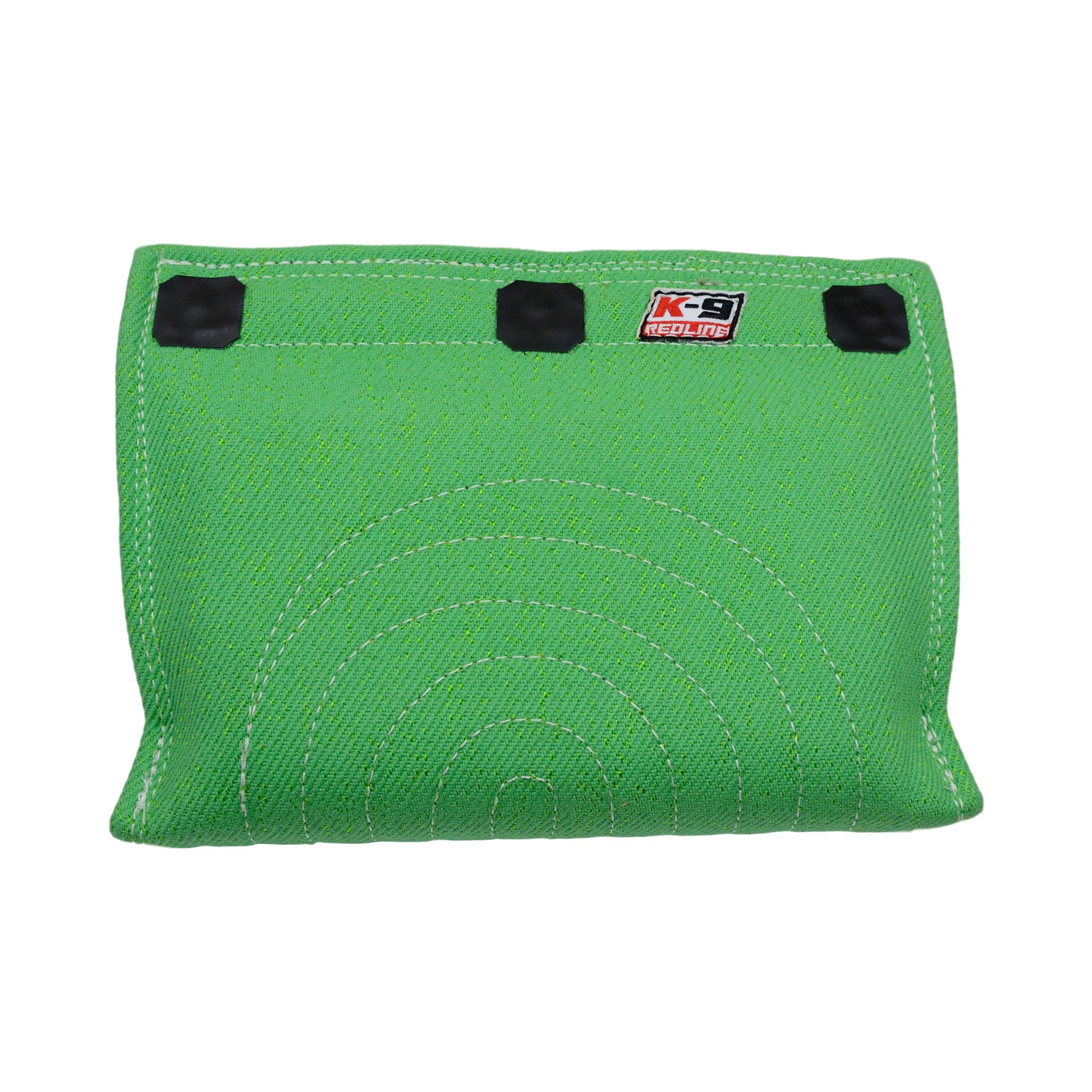 Redline K9 3 Handle Targeting French Linen Dog Bite Wedge Tug Toy (Green)