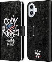 Vista 76 de Head Case Designs Officially Licensed WWE American Nightmare Flag Cody Rhodes Leather Wallet Case Compatible with Apple iPhone 7 Plus/iPhone 8 Plus