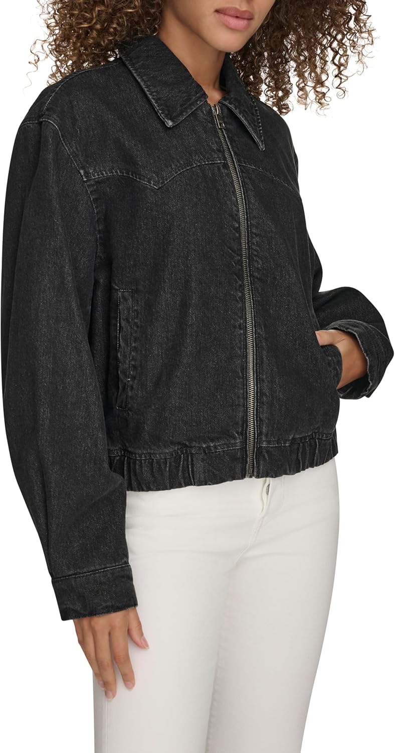 Levi's womens Levi's Women's Western Denim Bomber - Image 5