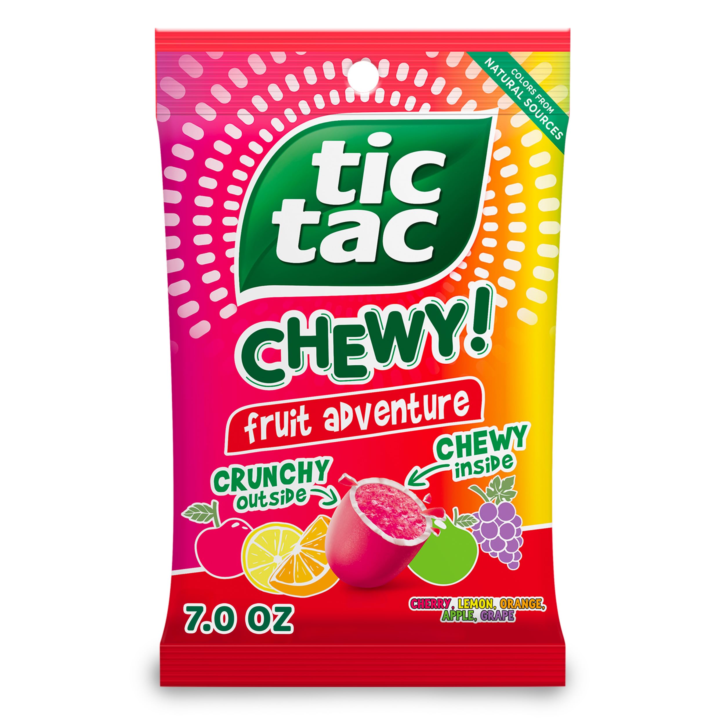 Tic TacChewy Fruit Adventure Candy, Fruit Candy, 7 oz