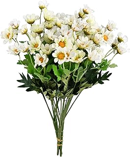 Vickerman Everyday Artificial White Wild Daisy Bush 14.5