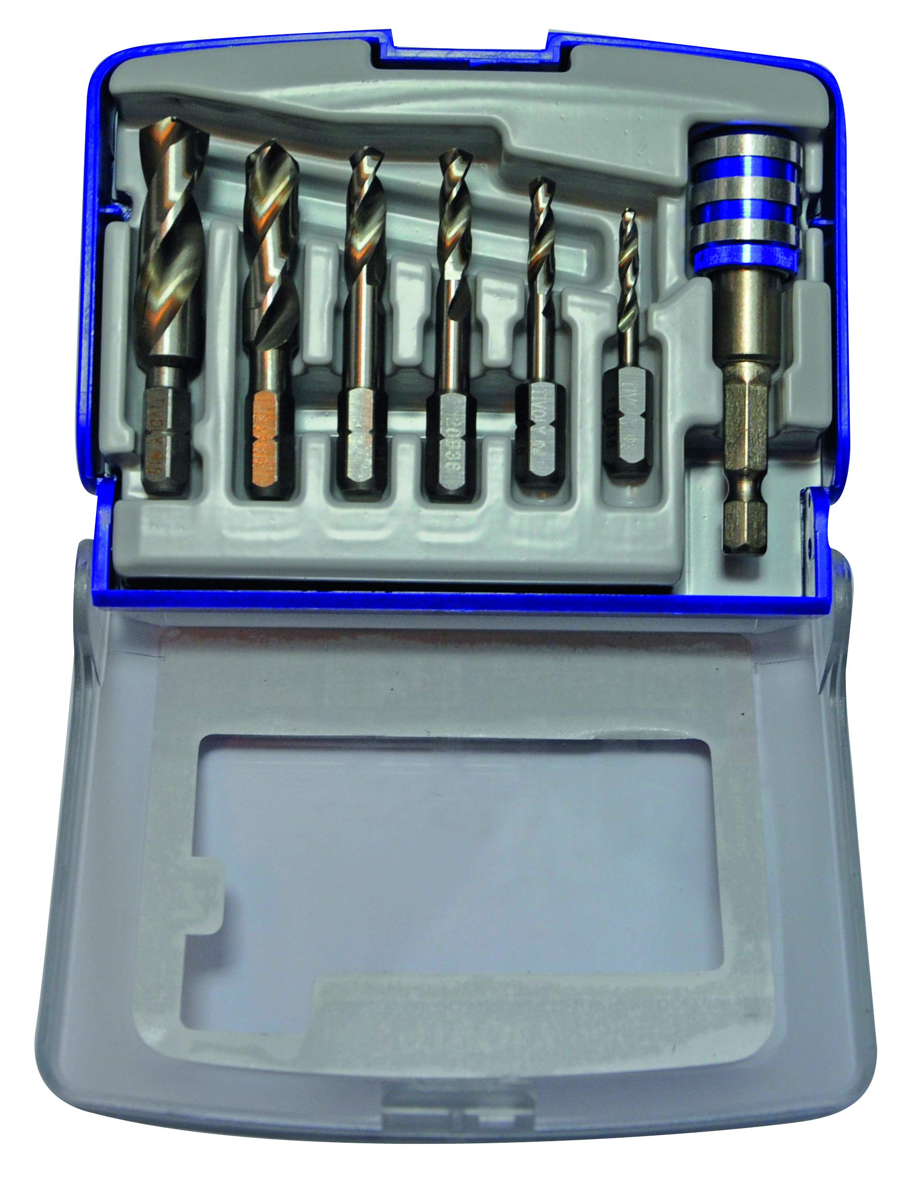 Tivoly 11437070002 FHX06 - Juego de 6 brocas hexagonales monobloque para metal (diámetro de 2 a 10 mm)