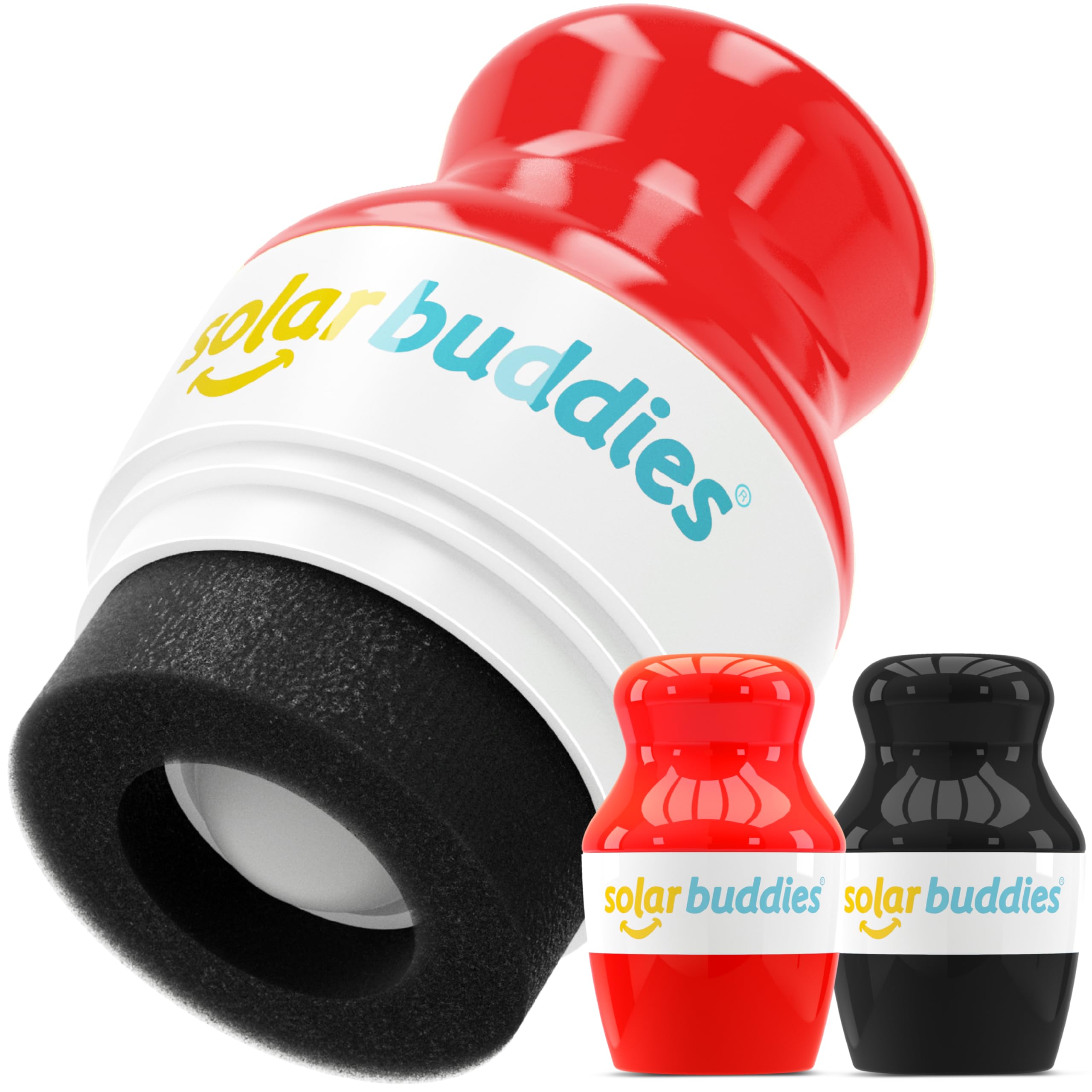 Solar Buddies Sunscreen Applicator, Full Red & Black Duo