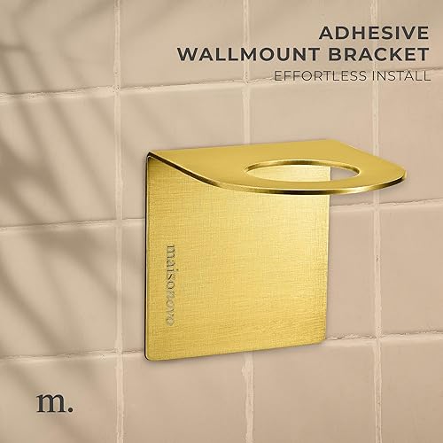 Vista 118 de MaisoNovo Dispensador de champú y acondicionador, dispensador de jabón de ducha montado en la pared, juego de 3 botellas de plástico transparente