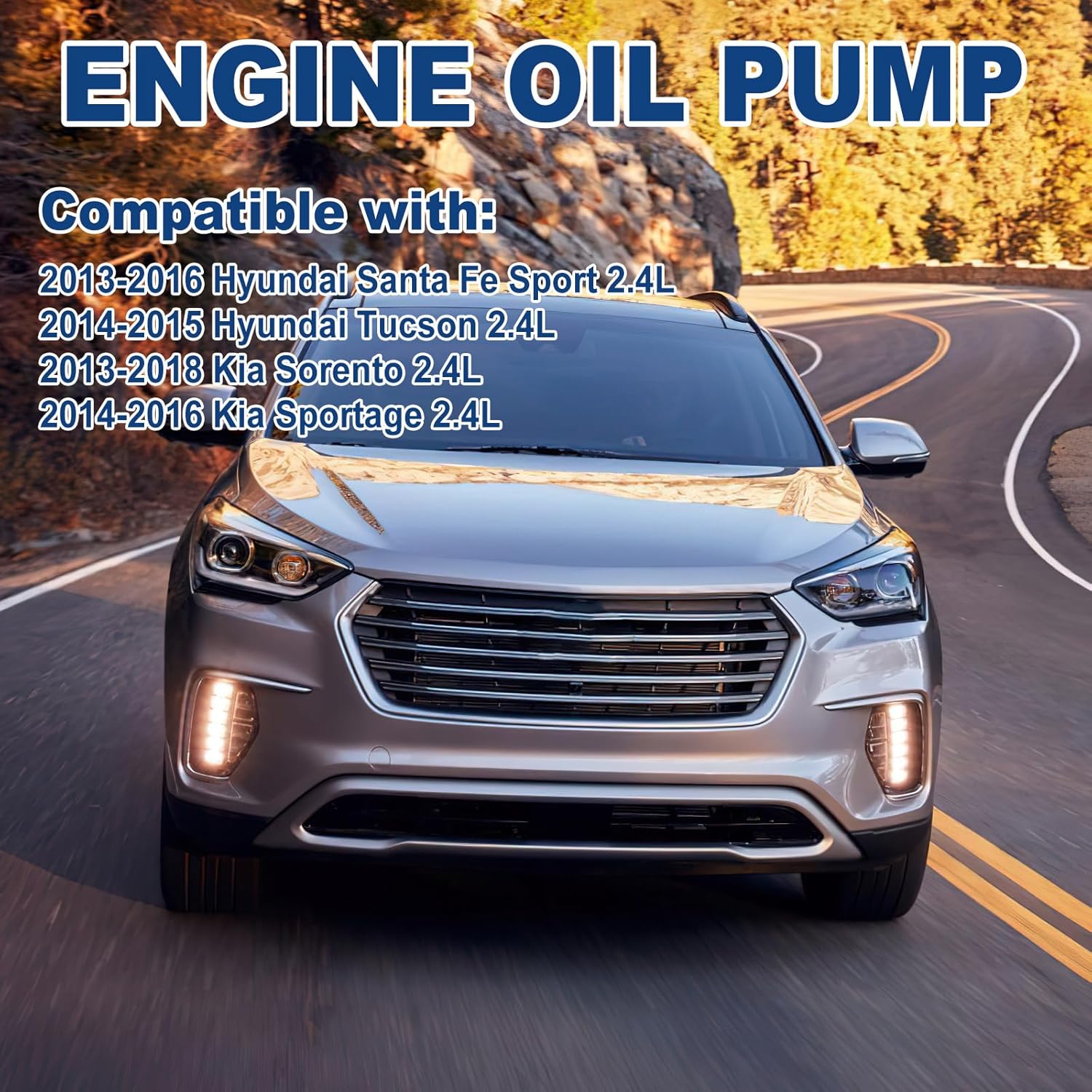 23300-2G400 Oil Pump Balance Shaft Assembly Compatible with Hyundai Santa Fe Sport 2013-2016, Tucson 2014-2015, Kia Sorento 2013-2018, Sportage 2014-2016, 2.4L Replace 233002G410