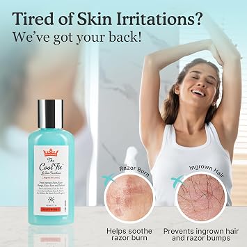 Shaveworks The Cool Fix Aftershave for Women: Pubic Hair Removal, Razor Bumps, Razor Burns, Ingrown Hair Treatment After Shaving Post Waxing Bikini Area Moisturizing Skin Care Gel 2 Fl Oz