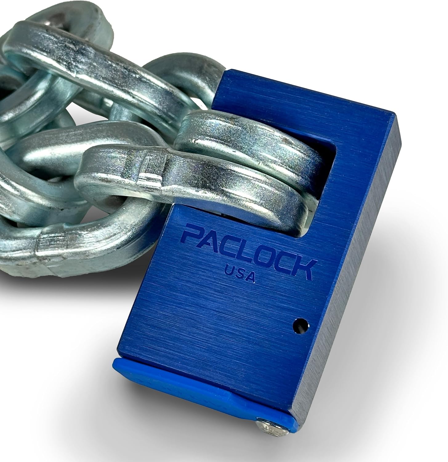 PACLOCK’s KT-UCS-17A-1100 Block-Lock and 6' Chain Kit for Bikes & Wheels, 1/2" USA Chain, Hidden-Shackle “U-Shape” Prevents Cutting Attacks, High-Performance 6-Pin Cylinder, Keyed Alike U-Pick!