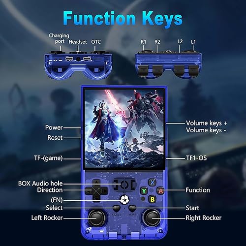 Miniatura 6 de R36MAX 2025 - Consola de juegos portátil retro, pantalla IPS 4K HD de 4.0 pulgadas, sistema Linux de código abierto, más de 18000 juegos