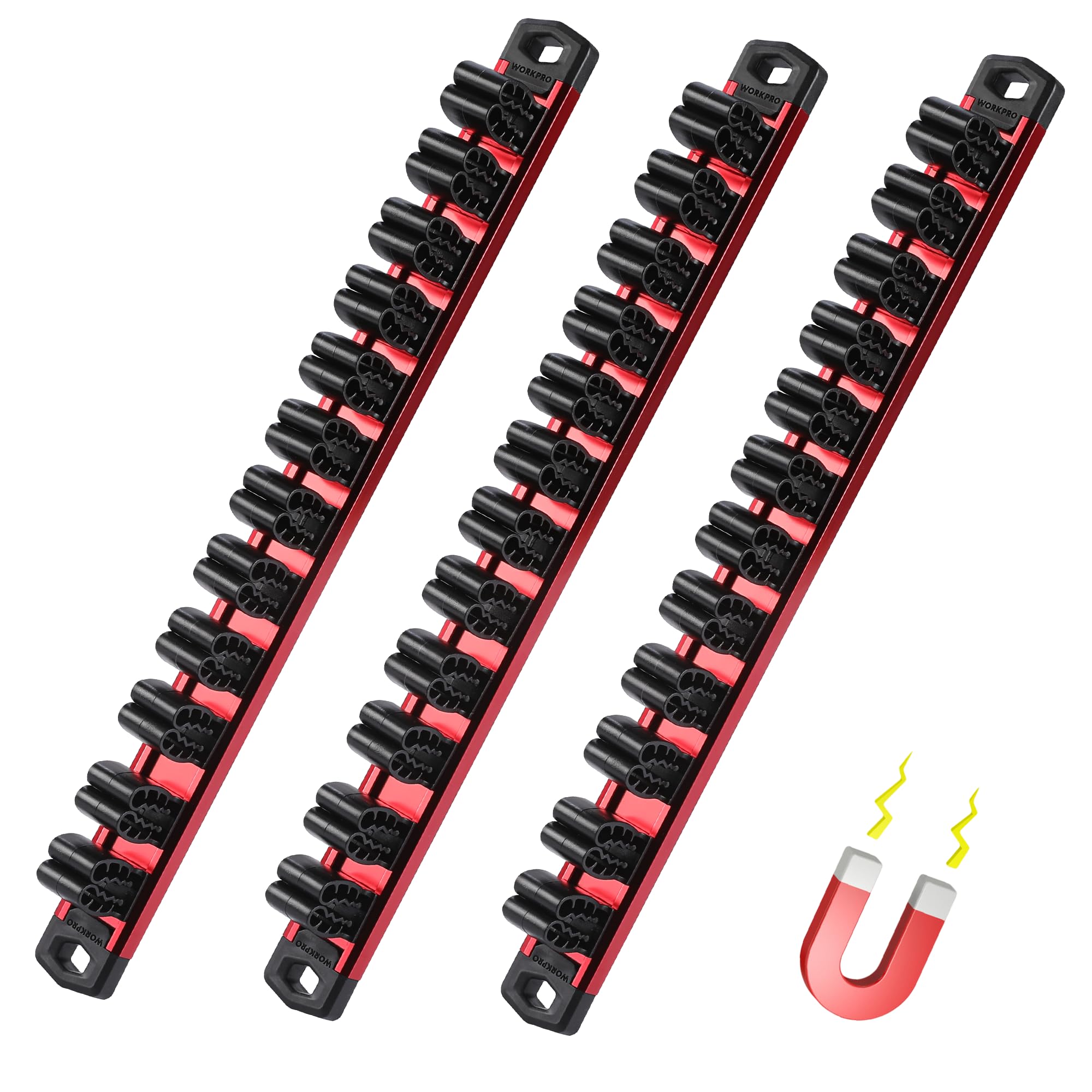 36-Slot Magnetic Screwdriver and Wrench Organizer Set N87215