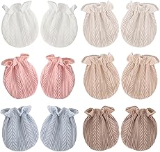 DRESHOW Neugeborenes Baby Fäustlinge Kleinkind Handschuhe Keine Kratzer Fäustlinge Baumwolle Handschuhe für 0-6 Monate