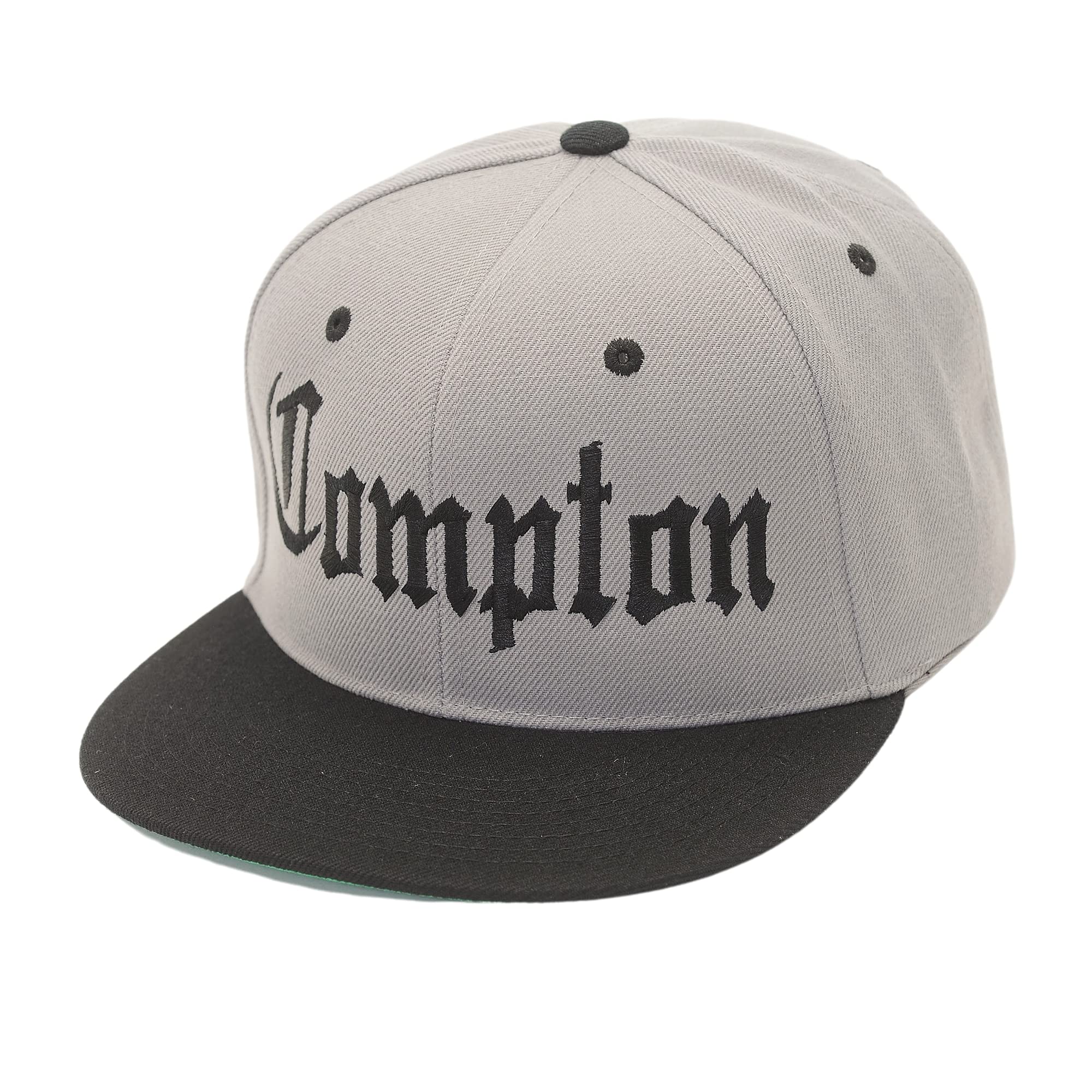 Snapback Baseball Hat – Trucker Cap Flat 3D Comptopn Bompton Logo Bill  Embroidery Adjustable Unisex Women Men