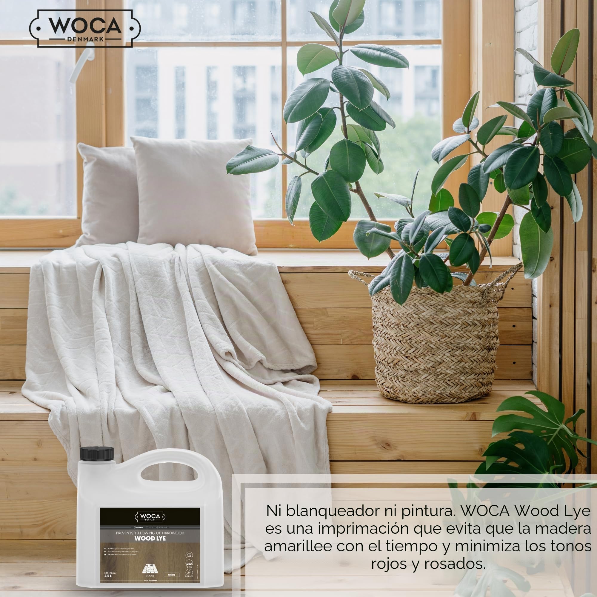 Woca madera lejía blanco