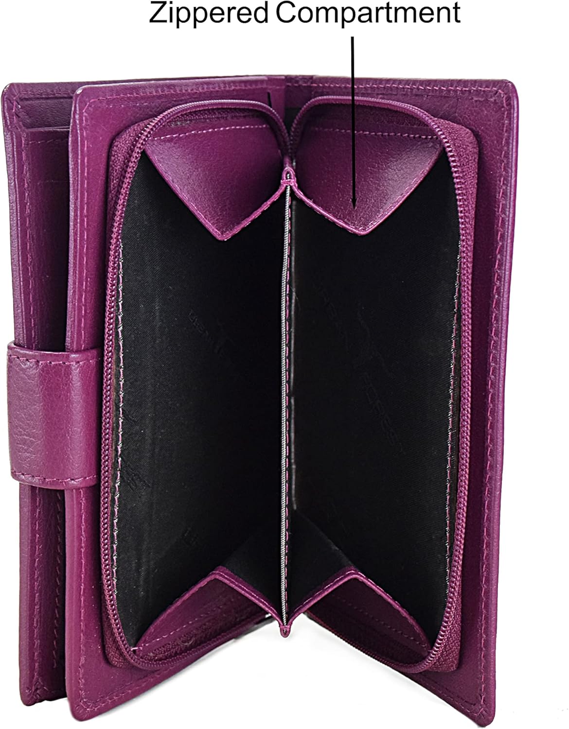 Urban Forest Tammy Womens Leather Wallet Combo, Lilac, Contemporary