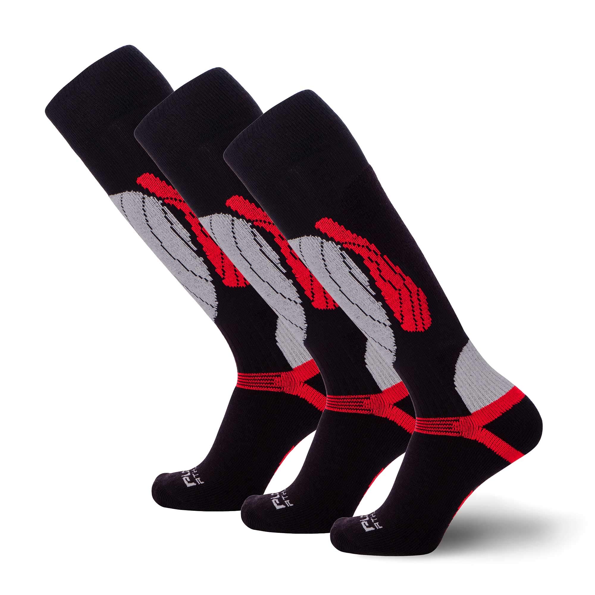 Pure AthleteElite Wool Race Ski Socks - Warm Comfortable Snowboard/Skiing Socks