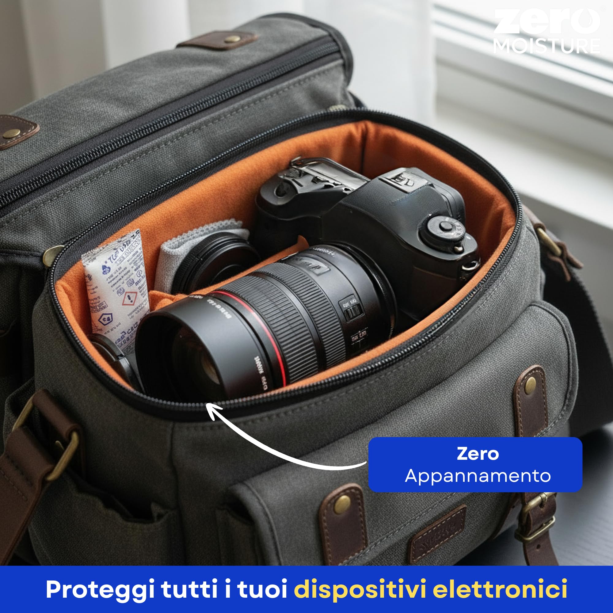 50 X 5g | Sacchetti Assorbi Umidità Armadio 10X più Assorbenti del Silica Gel bustine - Gel di silice | Deumidificatore Armadio Antimuffa | Sacchetti anti umidità | Antimuffa per armadio e vestiti