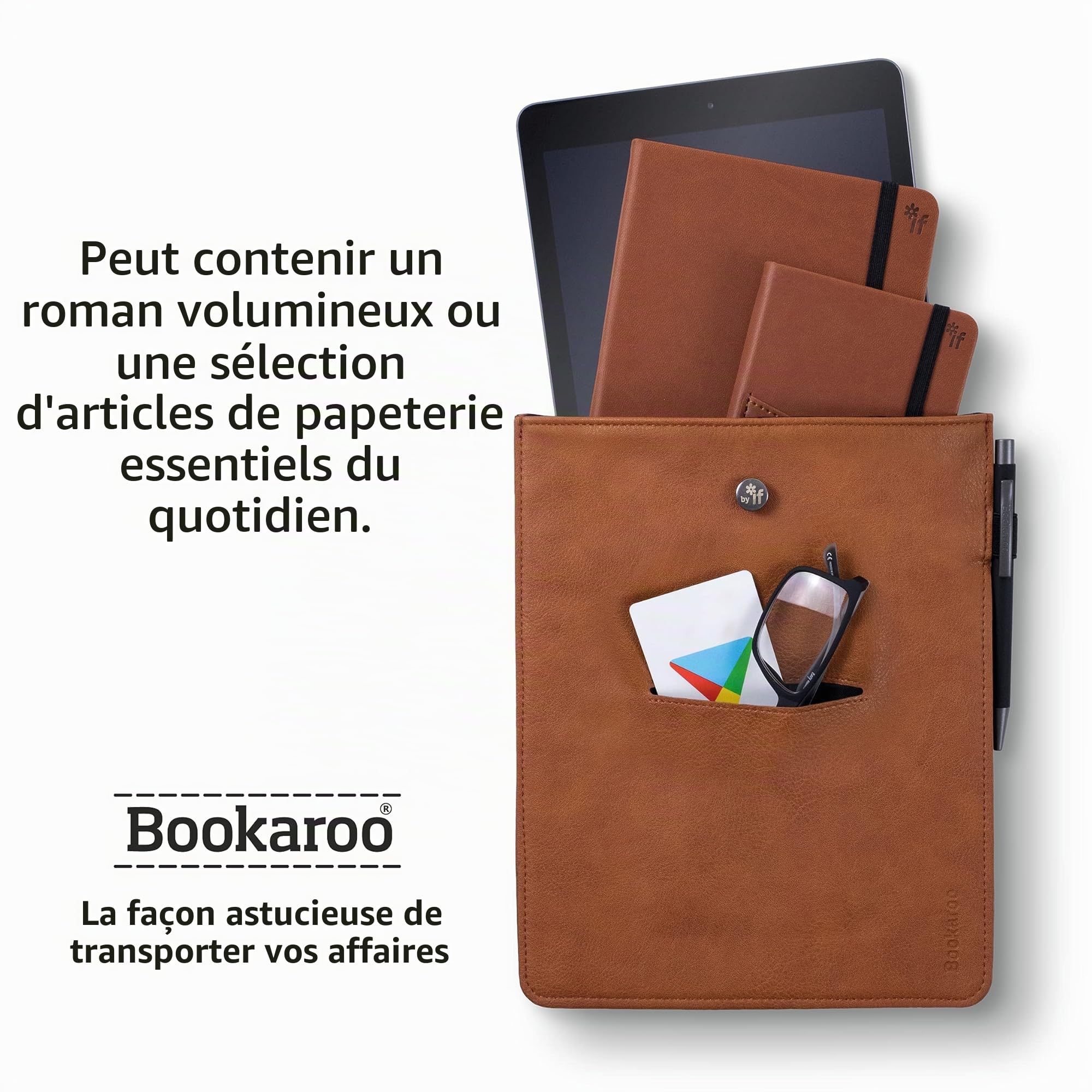 IF Bookaroo Books & Stuff Pochette Marron Taille unique
