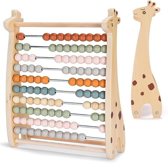 Amazon.com: Abacus for Kids - Math Counting Toy Made of Wooden Beads ...