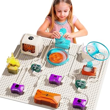 Electric Circuit Kits for Kids, 410+ Projects Circuit Exploration Kits Educational Electronics Toys for Boys & Girls Hands-On Engineering Toy, Birthday, Halloween, for Ages 5 6 7 8 9 10 11 12