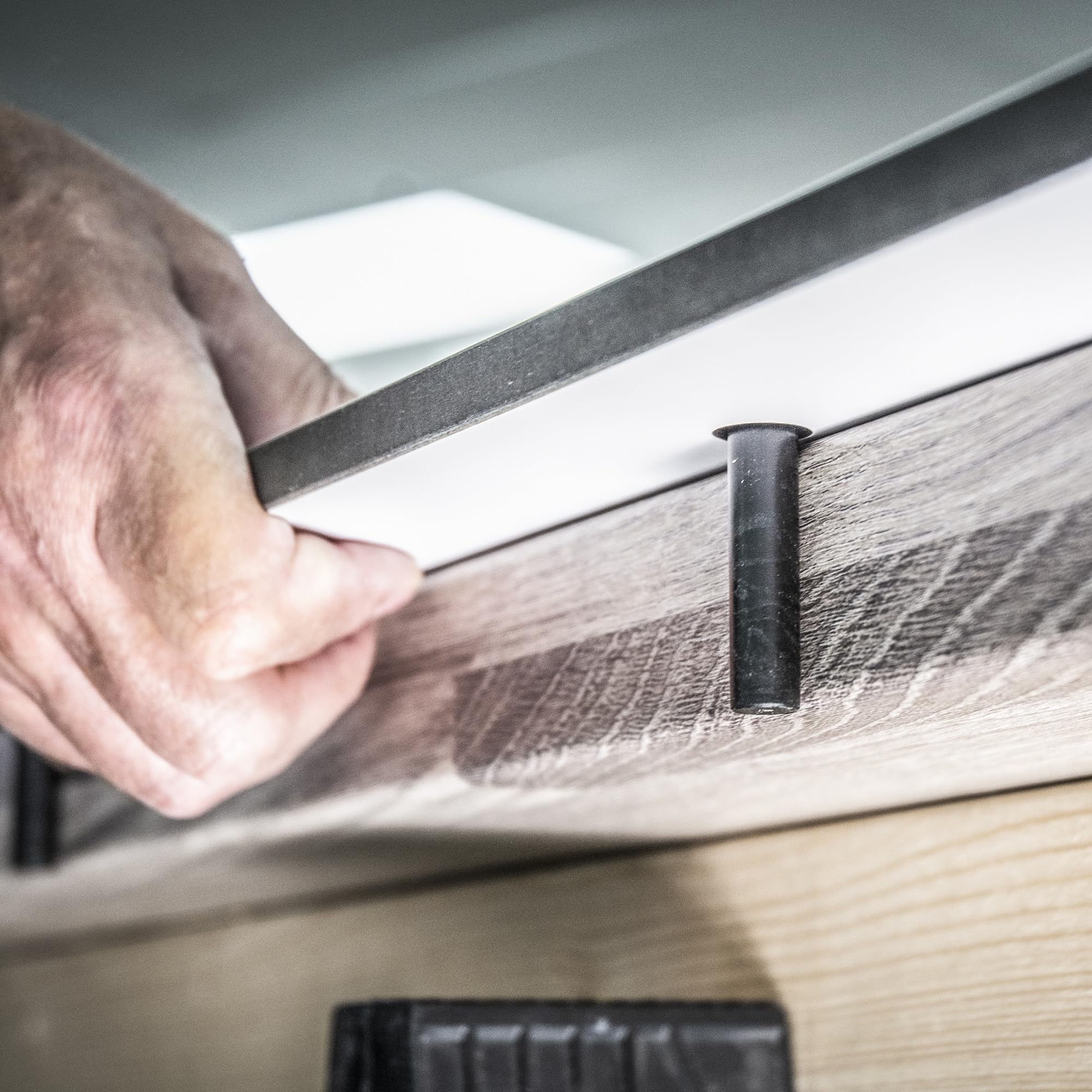 Trend Plantilla per Piani di Lavoro da Cucina con Taglio Peninsulare, per Piani Fino a 650mm, KWJ650