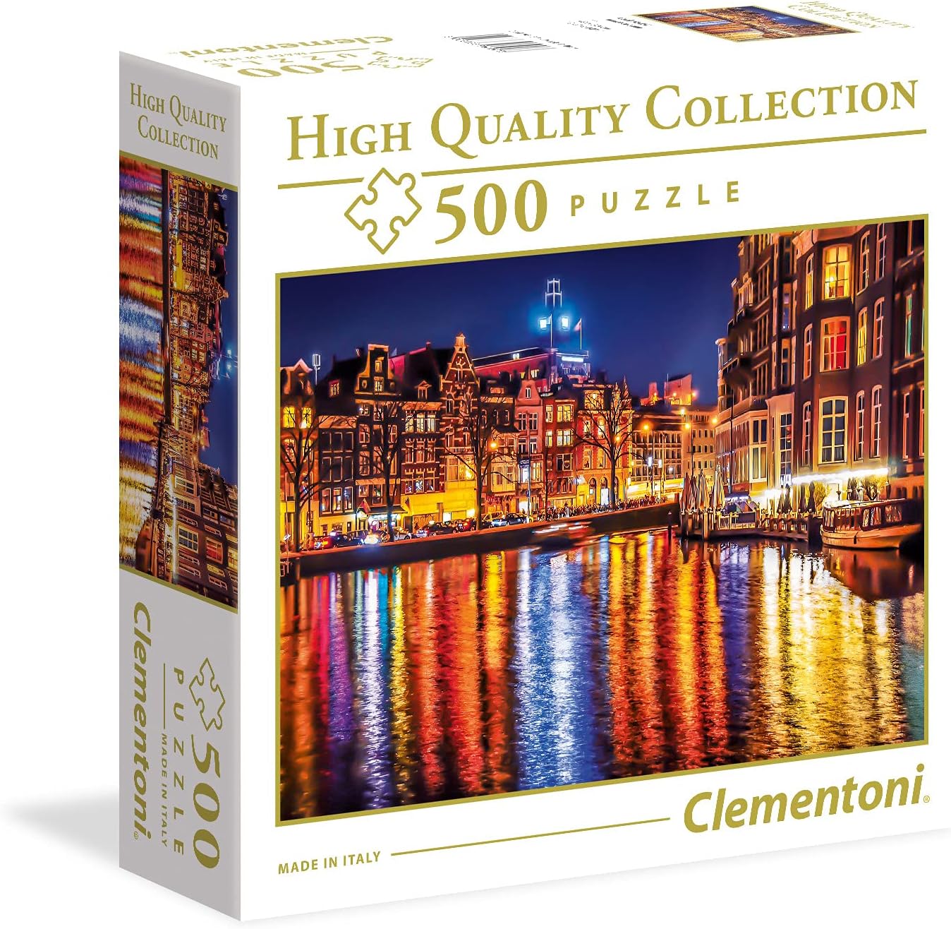 Clementoni 35037 -HQ Collection-Amsterdam-500 Pieces, Multi-Colour