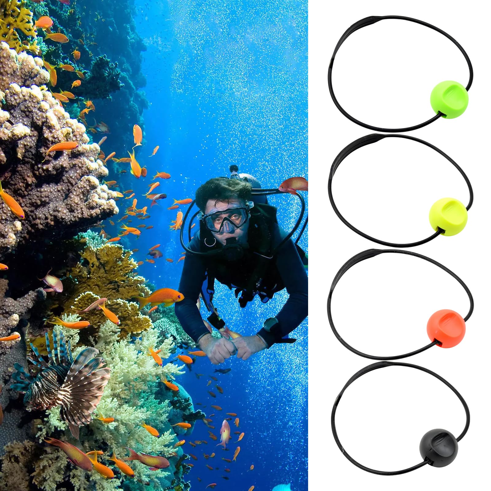 Shurhome Scubas Diving Tanks Banger Diving Cylinder Knocker Balls Noise Maker Underwater Signals Device for Communication