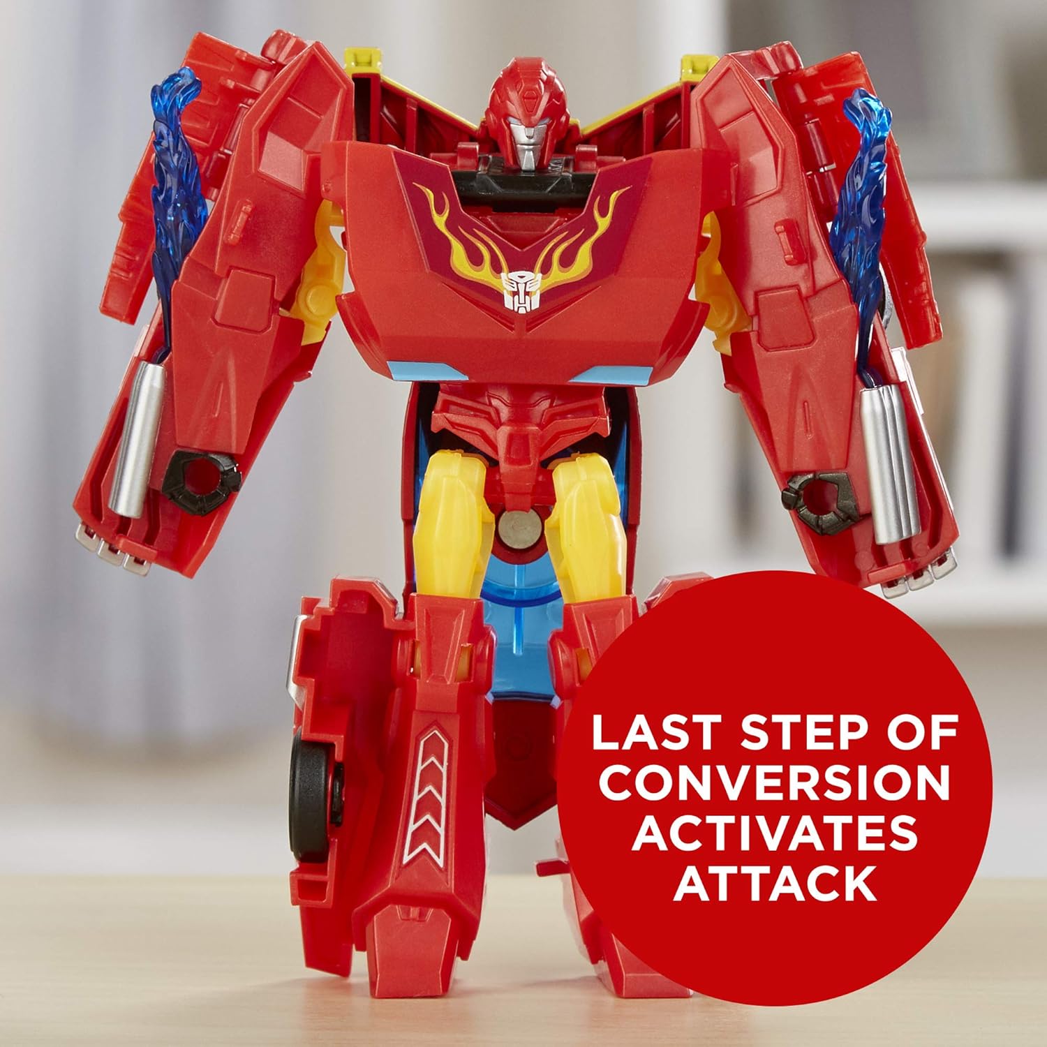 Transformers E3638 Cyberverse Action Attackers: Warrior Class Hot Rod Action Figure Toy