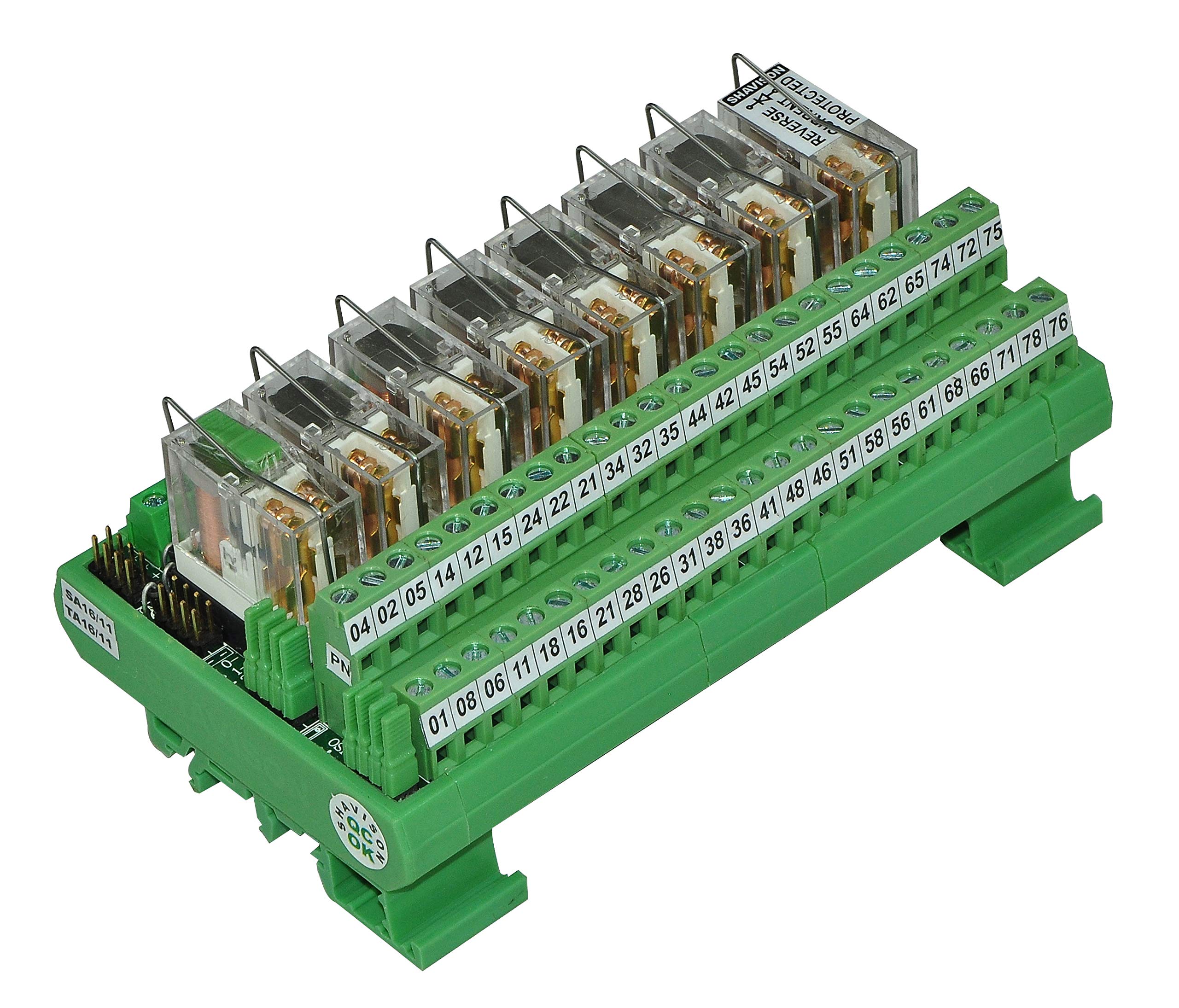 Shavison Relay Module AS395-24V-S-OE, 2C/O, 8 Channel, 24VDC Coil, OEN Relay, Reverse Blocking Diode, Socket Mounted Relay, Contact Rating : 28VDC/230VAC, 5A (B01N6KD76Y) Amazon Price History, Amazon Price Tracker
