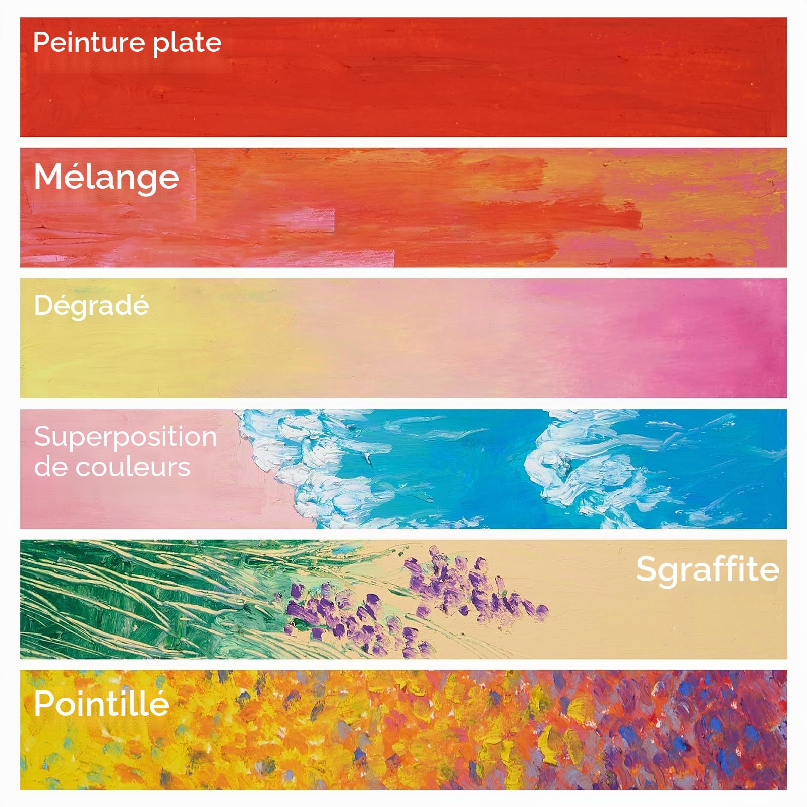 MEEDEN Lot de 48 Pastels à l'huile Douce pour Artistes avec 2 Blancs et 2 Noirs Carrés - Crayons Pastels à l'huile Professionnels pour Mélanger, Pointiller et Détails