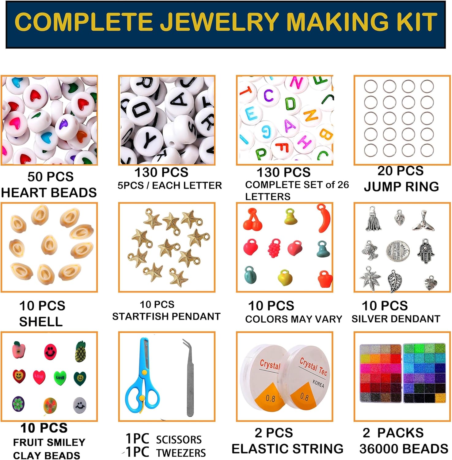 YITOHOP 36000+pcs 2mm 48 Colors Glass Seed Beads for Bracelet Jewelry Making Kit, Beads Assortments Kit for Adults Girls Small Beads for Necklace Ring Making | Top Best Birthday Gifts - Image 2