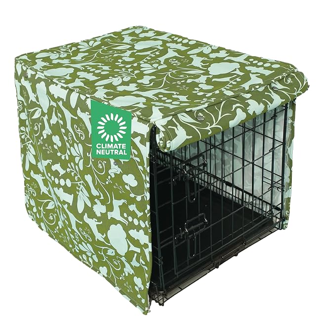Molly Mutt - Funda para Jaula de Perro de 76 cm, la Funda Mediana Mide 76 x 53 x 61 cm, Dos Puertas…