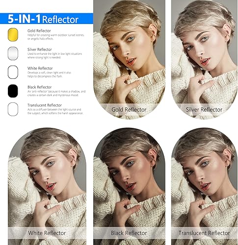 Miniatura 10 de Neewer Kit de reflector y difusor portátil 5 en 1 con estuche de transporte para fotgrafía multi 40 x 60 pulgadas