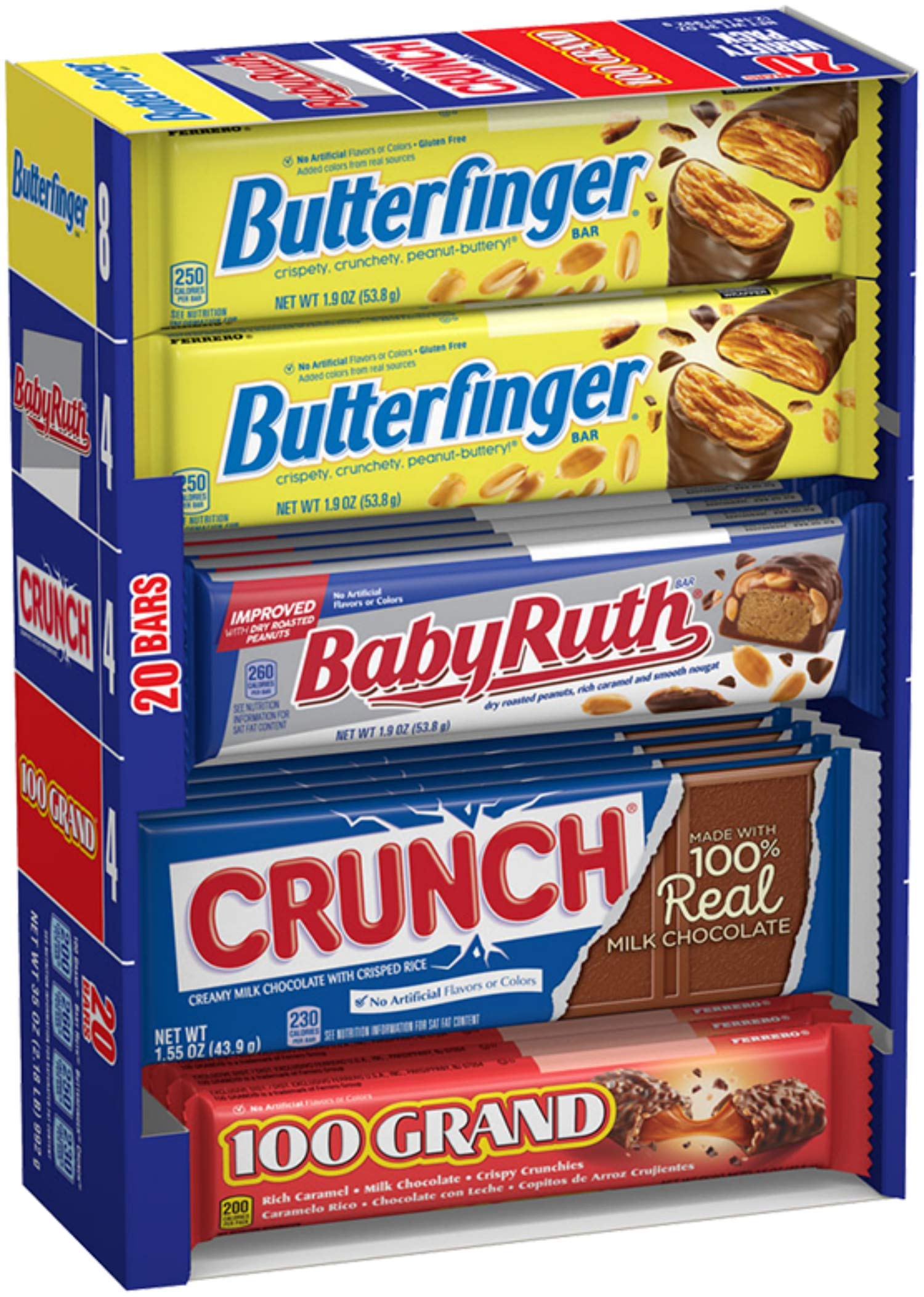Butterfinger & Co. Chocolatey Candy Bars, Bulk Full Size Variety Pack