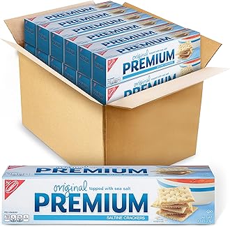Original Saltine Crackers, Lunch Snacks, Bulk Snacks, 12 - 4 oz Boxes