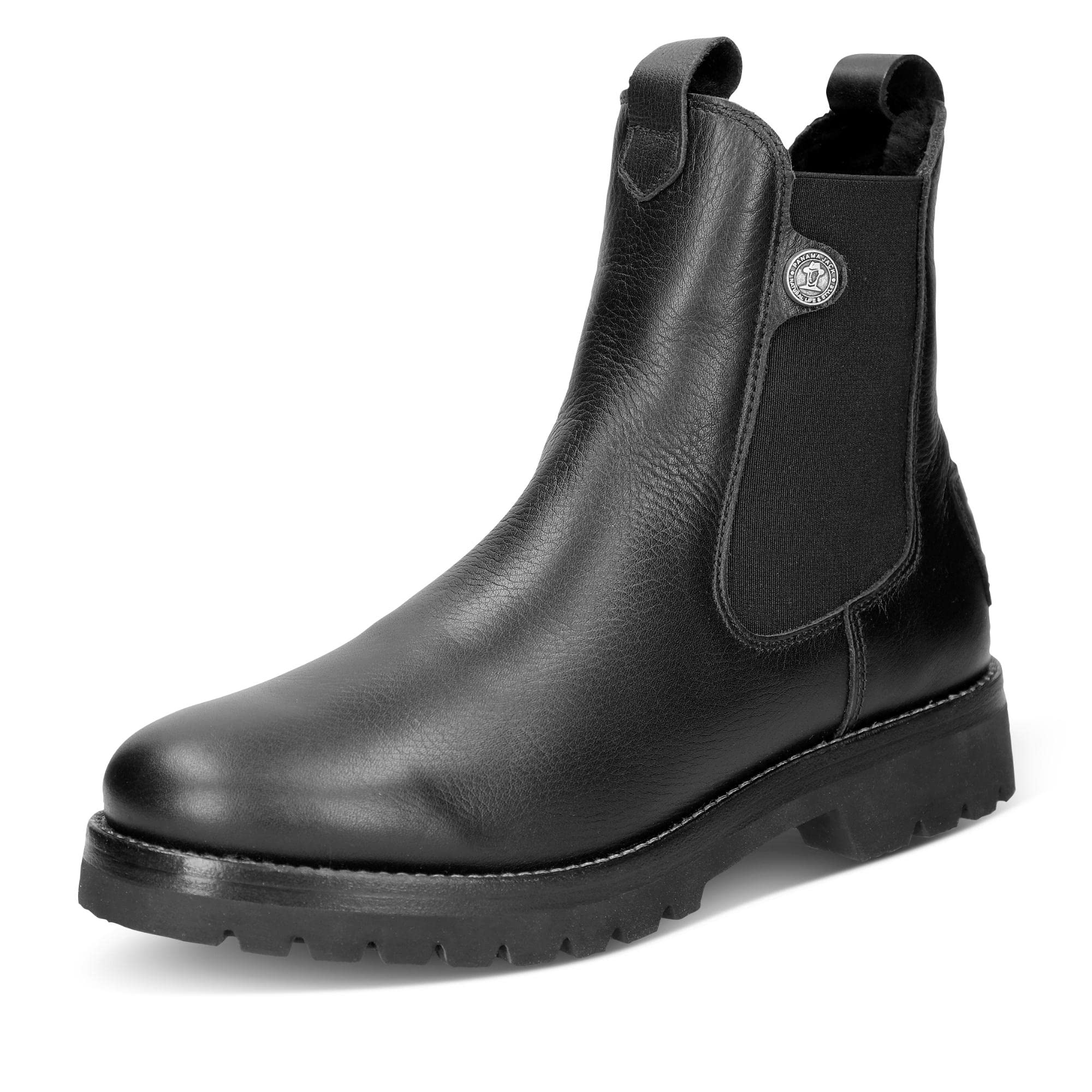 Panama Jack Damen francesca igloo Chelsea Boot, Schwarz, 37 EU