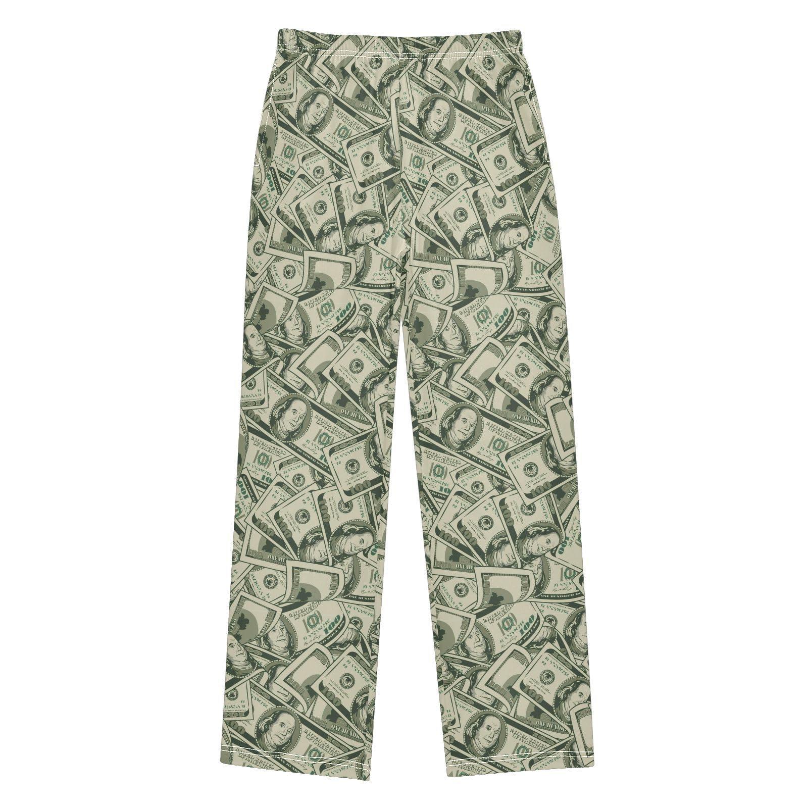 Amazon.com: Money Vintage Dollar Bills Pajama Pants Long