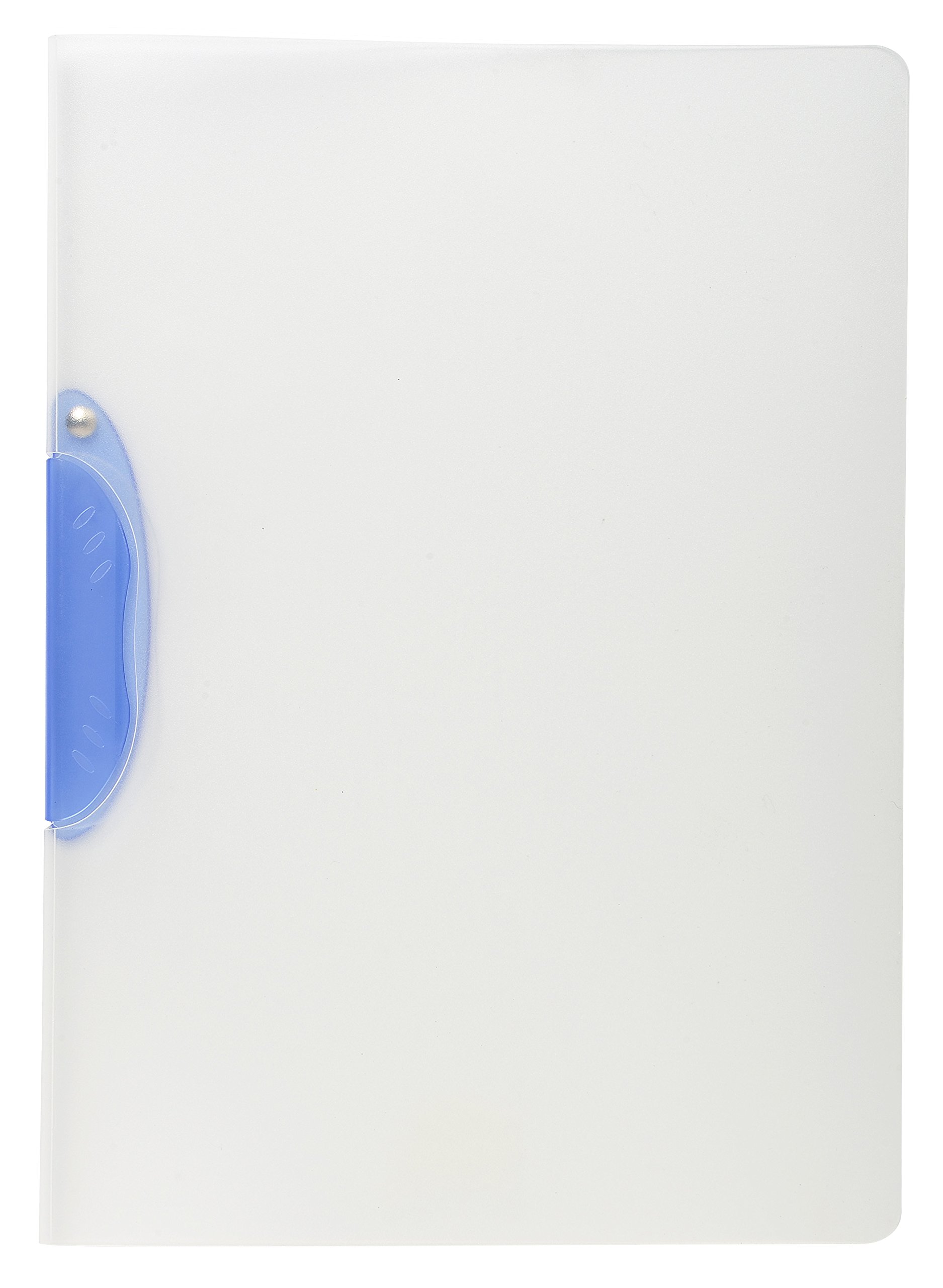 Exacompta - Ref 47600E - Semi-Rigid Translucent PP Presentation Clip Folder - Suitable for A4 Documents, 0.5mm Polypropylene - Random Colour Clip & Clear Cover