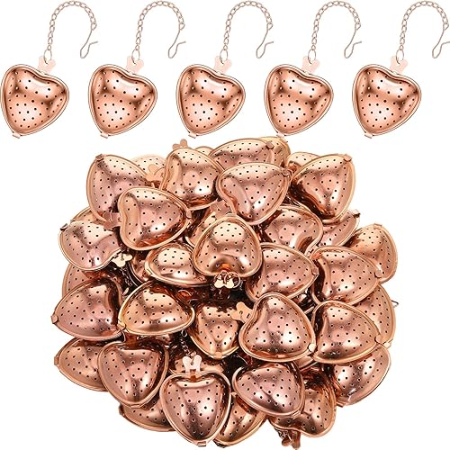 Sumind 100 coladores de té de acero inoxidable, infusor de bolas de té de hojas sueltas, difusor de intervalo de té más pronunciado, filtros de té